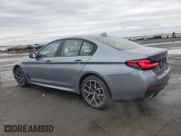 2022 BMW 5 Series 530e with VIN WBA13AG05NCL01602, listed as a Copart auction lot 85075934 with 34,240 mi miles and Salvage title. Bid and sale history available at DreamBid. Image 2.