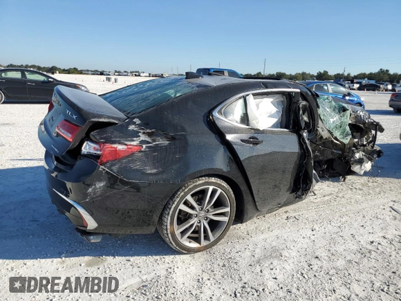 2020 Acura TLX w/Technology Pkg with VIN 19UUB3F48LA001288, listed as a Copart auction lot 74524673 with 0 mi miles and Non Repairable. Bid and sale history available at carsss.com. Image 3.