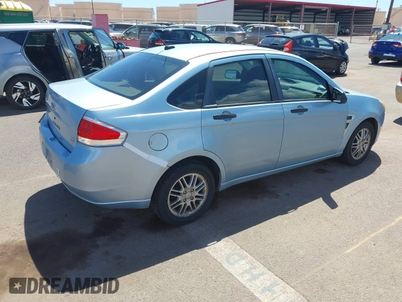 2008 Ford Focus SE with VIN 1FAHP35N28W224406, listed as a IAAI auction lot 41861020 with 127,025 mi miles. Bid and sale history available at carsss.com. Image 4.