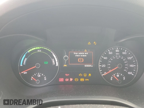 2017 Kia Optima Hybrid EX with VIN KNAGU4LE9H5010569, listed as a Copart auction lot 73963344 with 65,834 mi miles and Salvage Title. Bid and sale history available at carsss.com. Image 9.