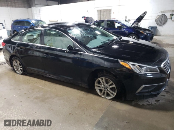 2017 Hyundai Sonata 2.4L with VIN 5NPE24AF8HH460063, listed as a Copart auction lot 55660635 with 154,107 mi miles and Salvage Title. Bid and sale history available at DreamBid. Image 4.