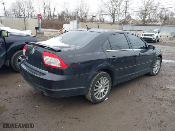 2007 Mercury Milan Premier with VIN 3MEHM08147R623554, listed as a IAAI auction lot 41714296 with 138,838 mi miles. Bid and sale history available at carsss.com. Image 4.