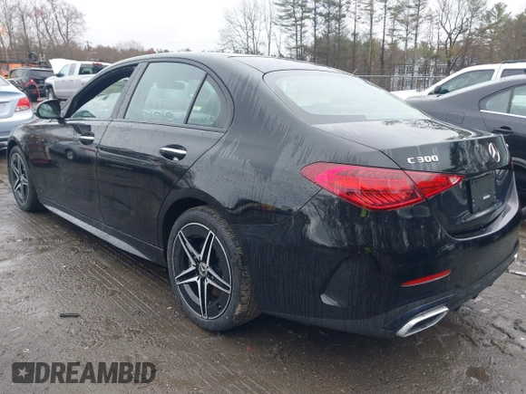 2023 Mercedes-Benz C 300 with VIN W1KAF4HB8PR109186, listed as a IAAI auction lot 41966598 with 22,937 mi miles and . Bid and sale history available at DreamBid. Image 3.