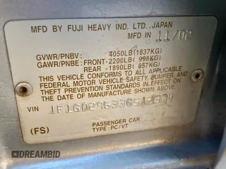 2003 Subaru Impreza WRX с VIN JF1GD29633G512374, выставлен на аукционе Copart как лот 58000895 с пробегом 186 725 миль миль и Чистый • Clean title. История ставок и продаж доступна на DreamBid. Изображение 10.