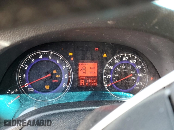 2008 Infiniti G35 Journey with VIN JNKBV61E78M226515, listed as a Copart auction lot 72430374 with 138,241 mi miles and Salvage Title. Bid and sale history available at DreamBid. Image 9.