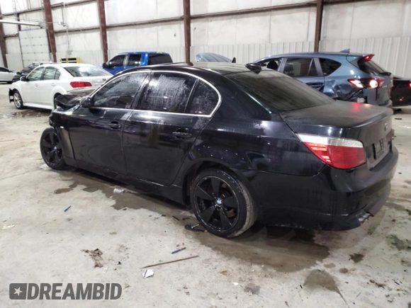 2007 BMW 5 Series 530i with VIN WBANE73517CM49989, listed as a Copart auction lot 88789365 with Not Provided miles and Non Repairable. Bid and sale history available at DreamBid. Image 2.