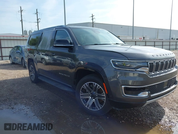 2024 Jeep Wagoneer Series II с VIN 1C4SJRBP8RS177563, выставлен на аукционе IAAI как лот 42506797 с пробегом 27 489 миль миль и . История ставок и продаж доступна на DreamBid. Изображение 1.