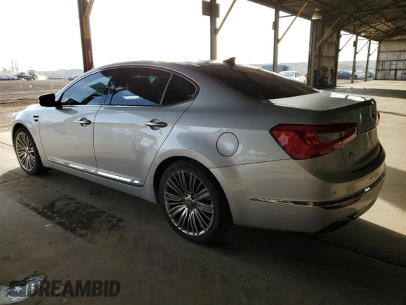 2016 Kia Cadenza Premium with VIN KNALN4D75G5199070, listed as a Copart auction lot 82535904 with 124,593 mi miles and Clean Title. Bid and sale history available at carsss.com. Image 2.