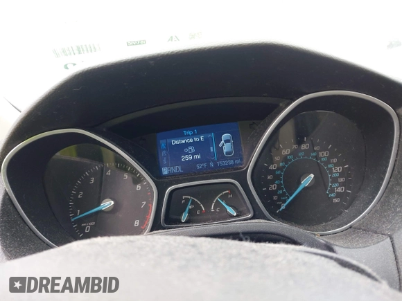 2012 Ford Focus SE with VIN 1FAHP3F24CL336350, listed as a IAAI auction lot 41882948 with 153,238 mi miles. Bid and sale history available at carsss.com. Image 7.