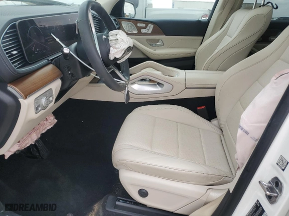 2024 Mercedes-Benz GLS with VIN 4JGFF5KE8RB125341, listed as a Copart auction lot 43917165 with 17,544 mi miles and Salvage Title. Bid and sale history available at carsss.com. Image 7.