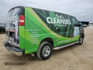 2018 Chevrolet Express Cargo Van with VIN 1GCWGAFG9J1906904, listed as a Copart auction lot 47109625 with 146,396 mi miles and Clean Title. Bid and sale history available at carsss.com. Image 3.
