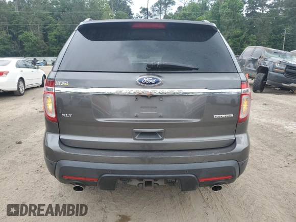 2015 Ford Explorer XLT with VIN 1FM5K7D84FGA99801, listed as a Copart auction lot 54757755 with 120,428 mi miles and Salvage Title. Bid and sale history available at DreamBid. Image 6.