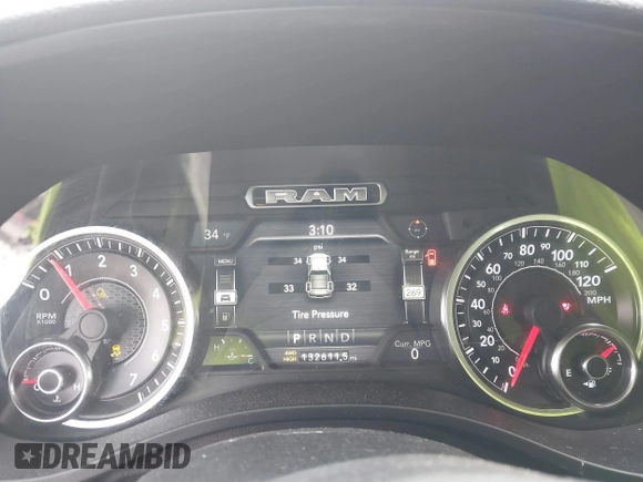 2019 Ram 1500 Laramie with VIN 1C6SRFDT6KN869740, listed as a IAAI auction lot 41563751 with 132,611 mi miles. Bid and sale history available at carsss.com. Image 7.