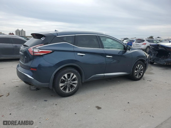 2015 Nissan Murano SL with VIN 5N1AZ2MG6FN289499, listed as a Copart auction lot 88037545 with 170,337 mi miles and Salvage Title. Bid and sale history available at carsss.com. Image 3.
