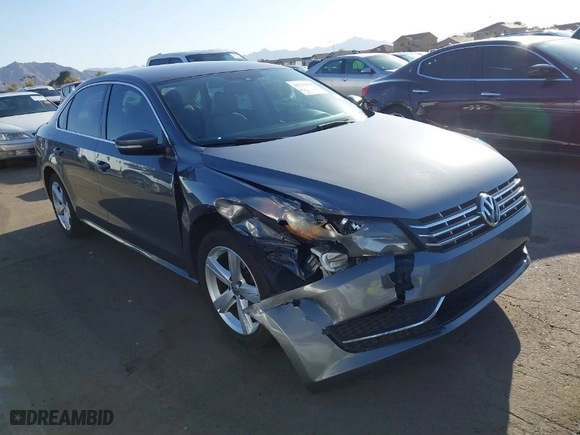 2014 Volkswagen Passat SE w/Sunroof with VIN 1VWBT7A34EC110750, listed as a IAAI auction lot 41754525 with 101,416 mi miles. Bid and sale history available at carsss.com. Image 1.