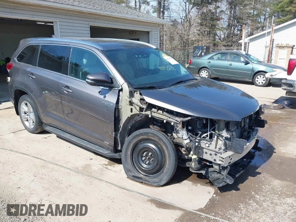 2018 Toyota Highlander Hybrid Limited with VIN 5TDDGRFHXJS043578, listed as a IAAI auction lot 41748700 with 25,937 mi miles and . Bid and sale history available at DreamBid. Image 1.