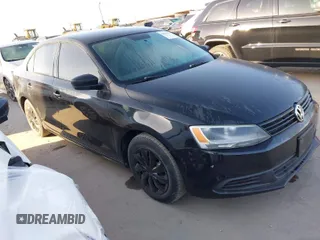2014 Volkswagen Jetta Sedan S with VIN 3VW2K7AJ6EM398612, listed as a IAAI auction lot 42008572 with 129,724 mi miles. Bid and sale history available at carsss.com. Image 1.