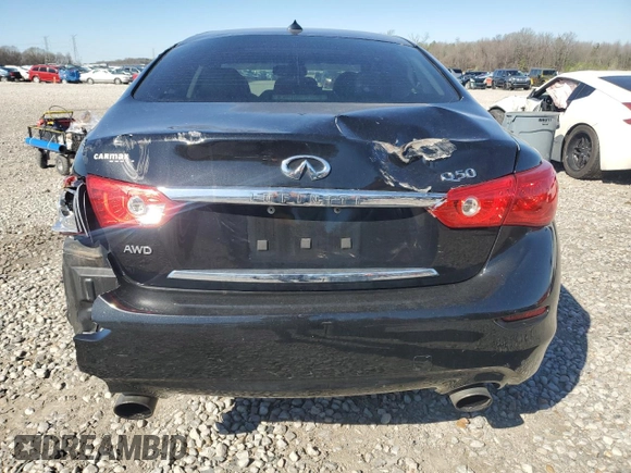 2017 Infiniti Q50 3.0t Premium with VIN JN1EV7AR0HM838033, listed as a Copart auction lot 49267315 with 75,032 mi miles and Salvage Title. Bid and sale history available at carsss.com. Image 6.