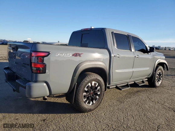 2023 Nissan Frontier PRO-4X with VIN 1N6ED1EK4PN669702, listed as a Copart auction lot 41687475 with 8,855 mi miles and Salvage Title. Bid and sale history available at carsss.com. Image 3.