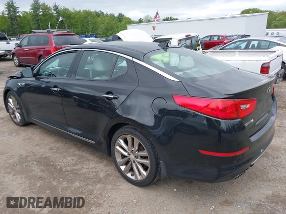 2015 Kia Optima SX Turbo with VIN 5XXGR4A69FG365072, listed as a IAAI auction lot 42295872 with 121,269 mi miles and . Bid and sale history available at DreamBid. Image 3.