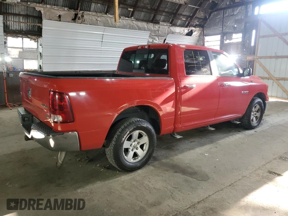 2010 Dodge 1500 SLT with VIN 1D7RV1CP6AS135258, listed as a Copart auction lot 78950034 with Not Provided miles and Salvage Title. Bid and sale history available at carsss.com. Image 3.