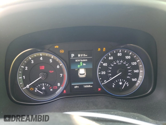 2020 Hyundai Kona Limited with VIN KM8K3CA54LU531626, listed as a Copart auction lot 65956752 with 16,068 mi miles. Bid and sale history available at carsss.com. Image 8.