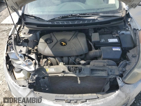 2013 Hyundai Elantra GLS z VIN KMHDH4AE8DU554215, wystawiony jako Copart lot #58157285 z przebiegiem 224 112 mil mil oraz Szkoda całkowita • Salvage title. Historia ofert i sprzedaży dostępna na DreamBid. Obrazek 11.