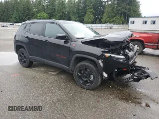 2023 Jeep Compass Trailhawk z VIN 3C4NJDDN9PT501952, wystawiony jako Copart lot #58842985 z przebiegiem Nie podano mil oraz Szkoda całkowita • Salvage title. Historia ofert i sprzedaży dostępna na DreamBid. Obrazek 4.