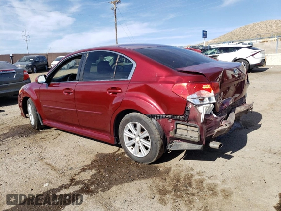 2012 Subaru Legacy Premium with VIN 4S3BMCC63C3042082, listed as a Copart auction lot 88227205 with 129,367 mi miles and Salvage title. Bid and sale history available at DreamBid. Image 2.