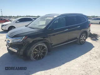 2019 Honda Pilot Touring 8-Passenger with VIN 5FNYF5H92KB002578, listed as a Copart auction lot 48814435 with 101,124 mi miles and Salvage Title. Bid and sale history available at carsss.com. Image 1.