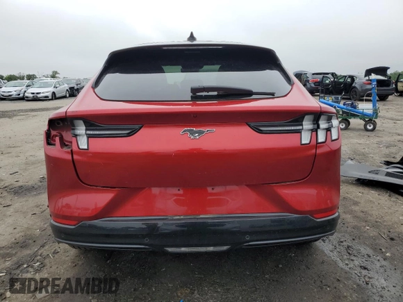 2021 Ford Mustang Mach-E Premium with VIN 3FMTK3SU7MMA57433, listed as a Copart auction lot 61222215 with 22,516 mi miles and Salvage title. Bid and sale history available at DreamBid. Image 6.