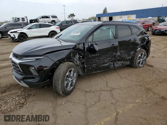 2024 Chevrolet Blazer LT z VIN 3GNKBCR47RS258104, wystawiony jako Copart lot #54824135 z przebiegiem 7 683 mil mil oraz Szkoda całkowita • Salvage title. Historia ofert i sprzedaży dostępna na DreamBid. Obrazek 1.