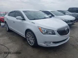 2014 Buick LaCrosse Premium II with VIN 1G4GF5G36EF180739, listed as a IAAI auction lot 41737369 with 142,231 mi miles. Bid and sale history available at carsss.com. Image 1.