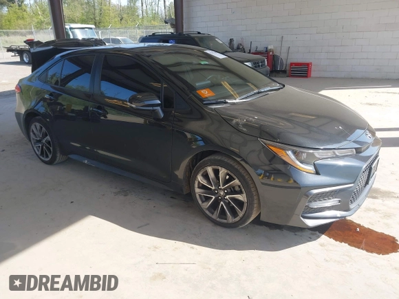 2022 Toyota Corolla SE with VIN JTDS4MCE3NJ094596, listed as a IAAI auction lot 42117369 with 92,045 mi miles and . Bid and sale history available at DreamBid. Image 1.
