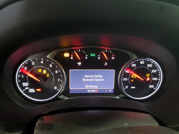 2022 GMC Terrain SLT with VIN 3GKALVEV0NL167115, listed as a Copart auction lot 59292835 with 93,799 mi miles and Salvage title. Bid and sale history available at DreamBid. Image 9.