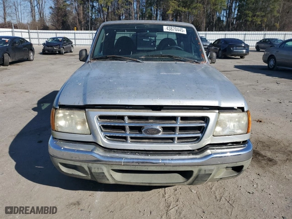 2003 Ford Ranger XL Fleet with VIN 1FTYR44V33TA13706, listed as a Copart auction lot 43870445 with 135,287 mi miles and Clean Title. Bid and sale history available at carsss.com. Image 5.