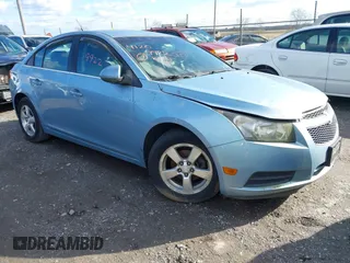 2012 Chevrolet Cruze LT w/1LT with VIN 1G1PF5SC8C7280787, listed as a IAAI auction lot 41209922 with 161,258 mi miles. Bid and sale history available at carsss.com. Image 1.
