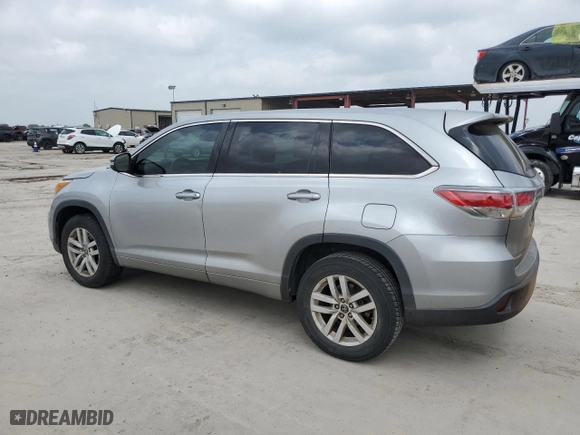 2016 Toyota Highlander LE with VIN 5TDZARFHXGS021175, listed as a Copart auction lot 51584205 with 106,508 mi miles and Salvage Title. Bid and sale history available at carsss.com. Image 2.