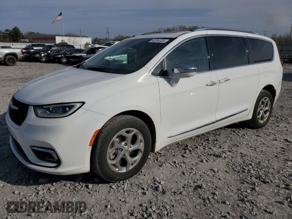 2021 Chrysler Pacifica Limited z VIN 2C4RC3GG6MR590610, wystawiony jako Copart lot #48394325 z przebiegiem 86 984 mil mil oraz Szkoda całkowita • Salvage title. Historia ofert i sprzedaży dostępna na DreamBid. Obrazek 1.