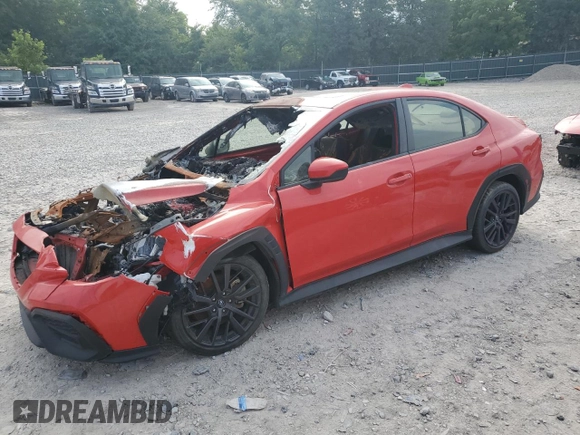 2022 Subaru WRX Premium z VIN JF1VBAF62N9021197, wystawiony jako Copart lot #61986355 z przebiegiem Nie podano mil oraz Nie do naprawy • Non repairable. Historia ofert i sprzedaży dostępna na DreamBid. Obrazek 1.