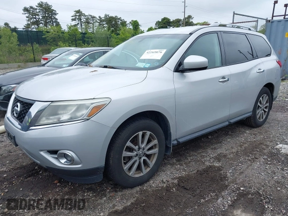 2014 Nissan Pathfinder SL z VIN 5N1AR2MM8EC676197, wystawiony jako IAAI lot #42269076 z przebiegiem 196 827 mil mil oraz . Historia ofert i sprzedaży dostępna na DreamBid. Obrazek 2.