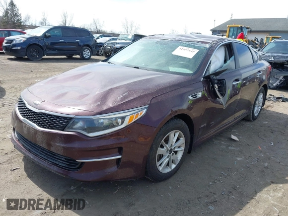 2018 Kia Optima LX with VIN 5XXGT4L33JG207050, listed as a IAAI auction lot 41857645 with 143,707 mi miles and . Bid and sale history available at DreamBid. Image 2.