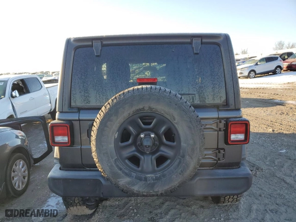 2018 Jeep Wrangler Sport S with VIN 1C4GJXAN0JW263859, listed as a Copart auction lot 88562215 with 22,131 mi miles and Salvage Title. Bid and sale history available at carsss.com. Image 6.