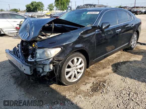 2007 Lexus LS 460 z VIN JTHBL46F275013508, wystawiony jako Copart lot #65202405 z przebiegiem Nie podano mil oraz Szkoda całkowita • Salvage title. Historia ofert i sprzedaży dostępna na DreamBid. Obrazek 1.