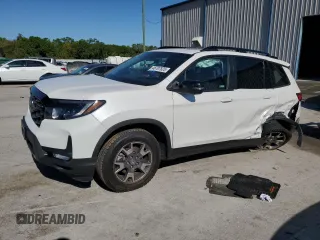 2023 Honda Passport TrailSport with VIN 5FNYF8H66PB042385, listed as a Copart auction lot 48707825 with 14,413 mi miles and Salvage Title. Bid and sale history available at carsss.com. Image 1.