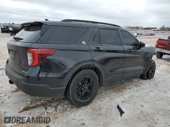 2023 Ford Explorer Timberline with VIN 1FMSK8JH8PGA92543, listed as a Copart auction lot 44744075 with 23,154 mi miles and Salvage Title. Bid and sale history available at carsss.com. Image 3.