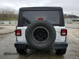 2021 Jeep Wrangler Unlimited Willys with VIN 1C4HJXDN2MW611018, listed as a Copart auction lot 50521595 with 68,724 mi miles and Salvage title. Bid and sale history available at DreamBid. Image 6.