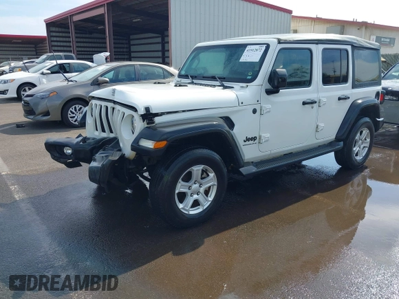 2023 Jeep Wrangler Willys with VIN 1C4HJXDG5PW566145, listed as a IAAI auction lot 41912872 with 50,290 mi miles and . Bid and sale history available at DreamBid. Image 17.