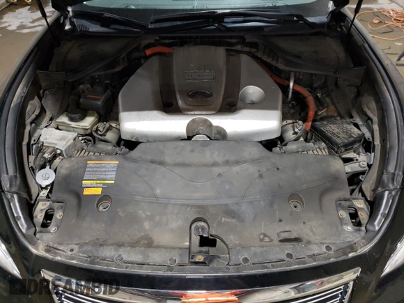 2012 Infiniti M Hybrid with VIN JN1EY1AP7CM910194, listed as a Copart auction lot 72003524 with 124,723 mi miles and Salvage title. Bid and sale history available at DreamBid. Image 11.