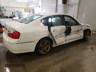 2008 Infiniti M45 with VIN JNKBY01E08M500710, listed as a Copart auction lot 81939784 with 191,402 mi miles and Salvage Title. Bid and sale history available at carsss.com. Image 3.